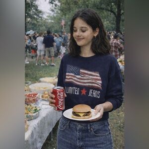 The Limited 90s Dark Blue Crewneck Sweatshirt